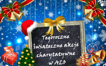 Świąteczne akcje charytatywne w ALO