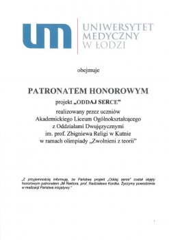 Patroni honorowi