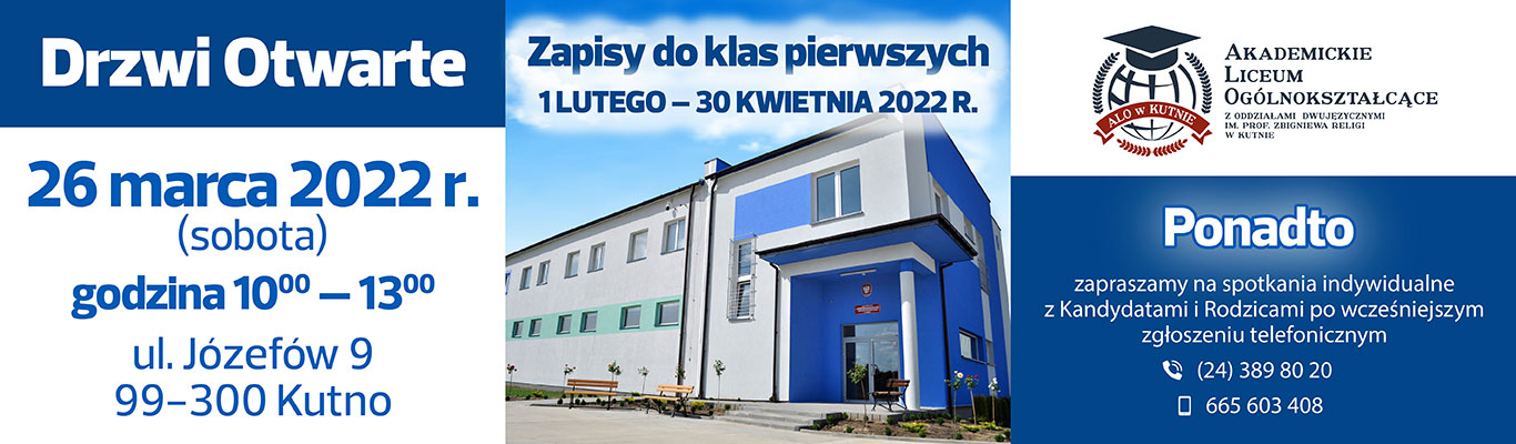 DRZWI OTWARTE W ALO