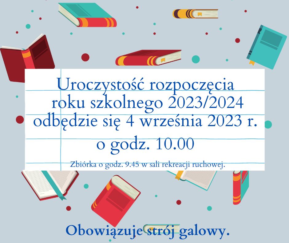 Uroczystość rozpoczęcia roku szkolnego 2023/2024